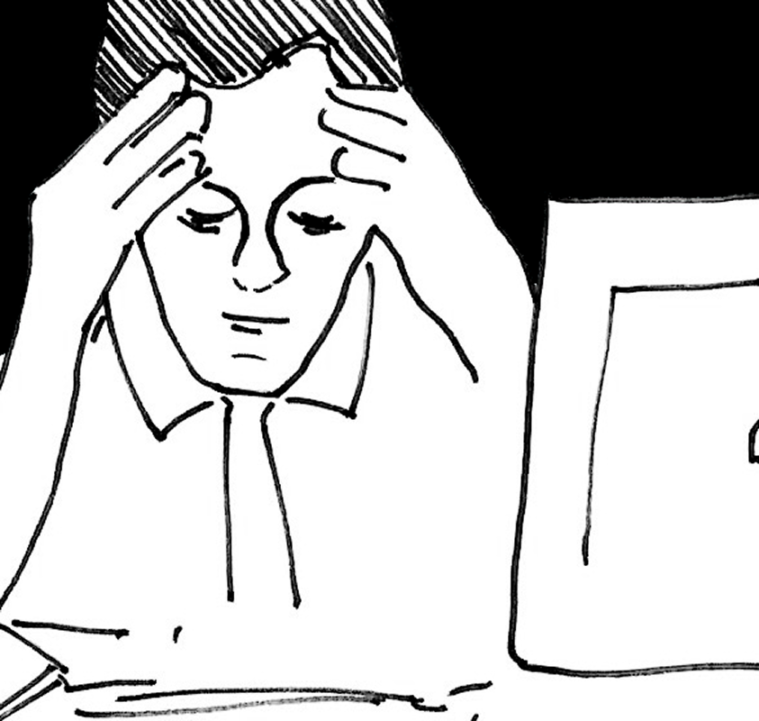 A frame from a storyboard