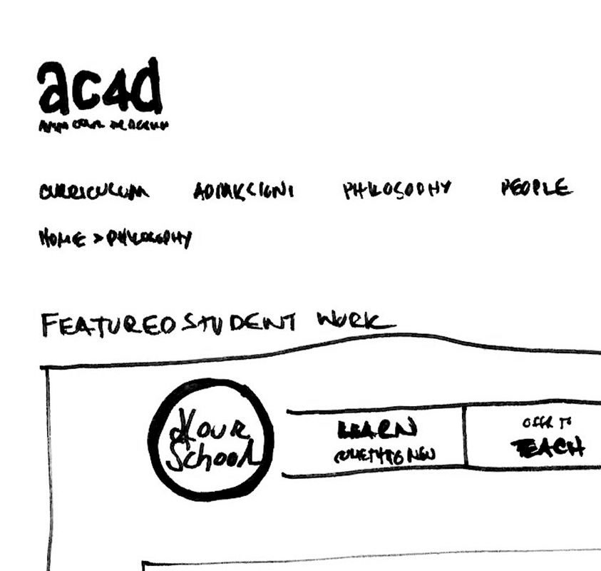 A frame from a storyboard