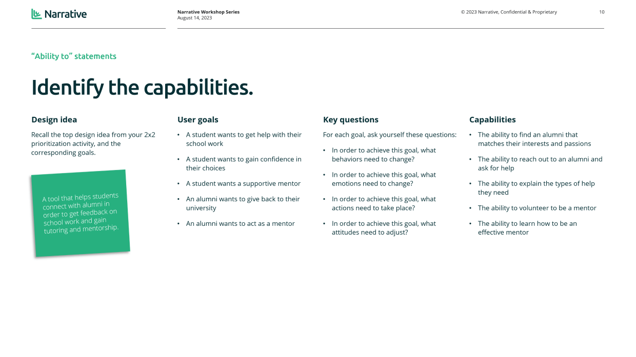 Ability To Statements