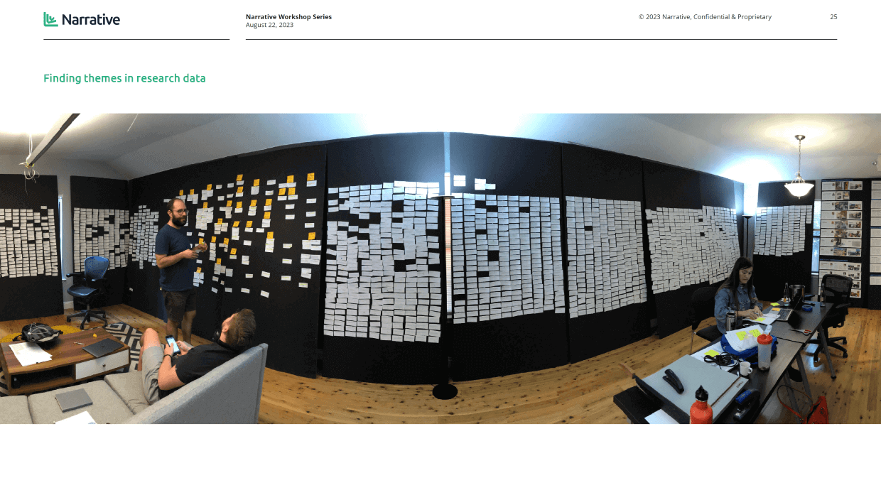 Finding themes in research data