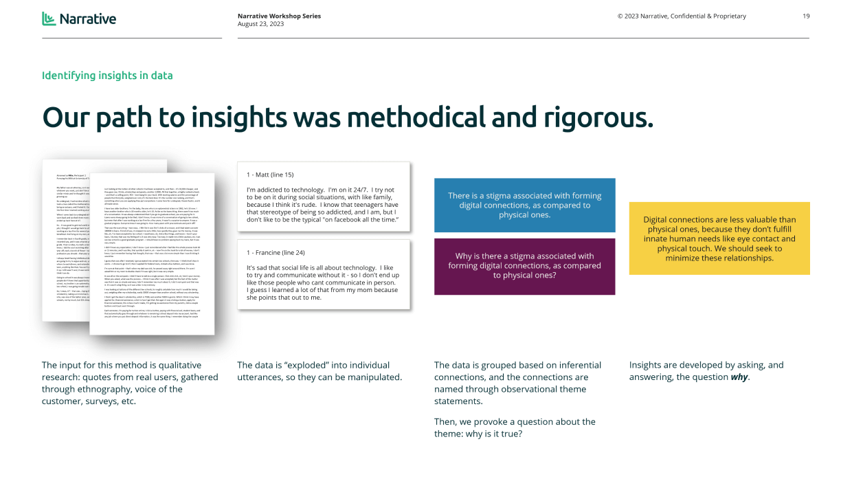 Insight Statements
