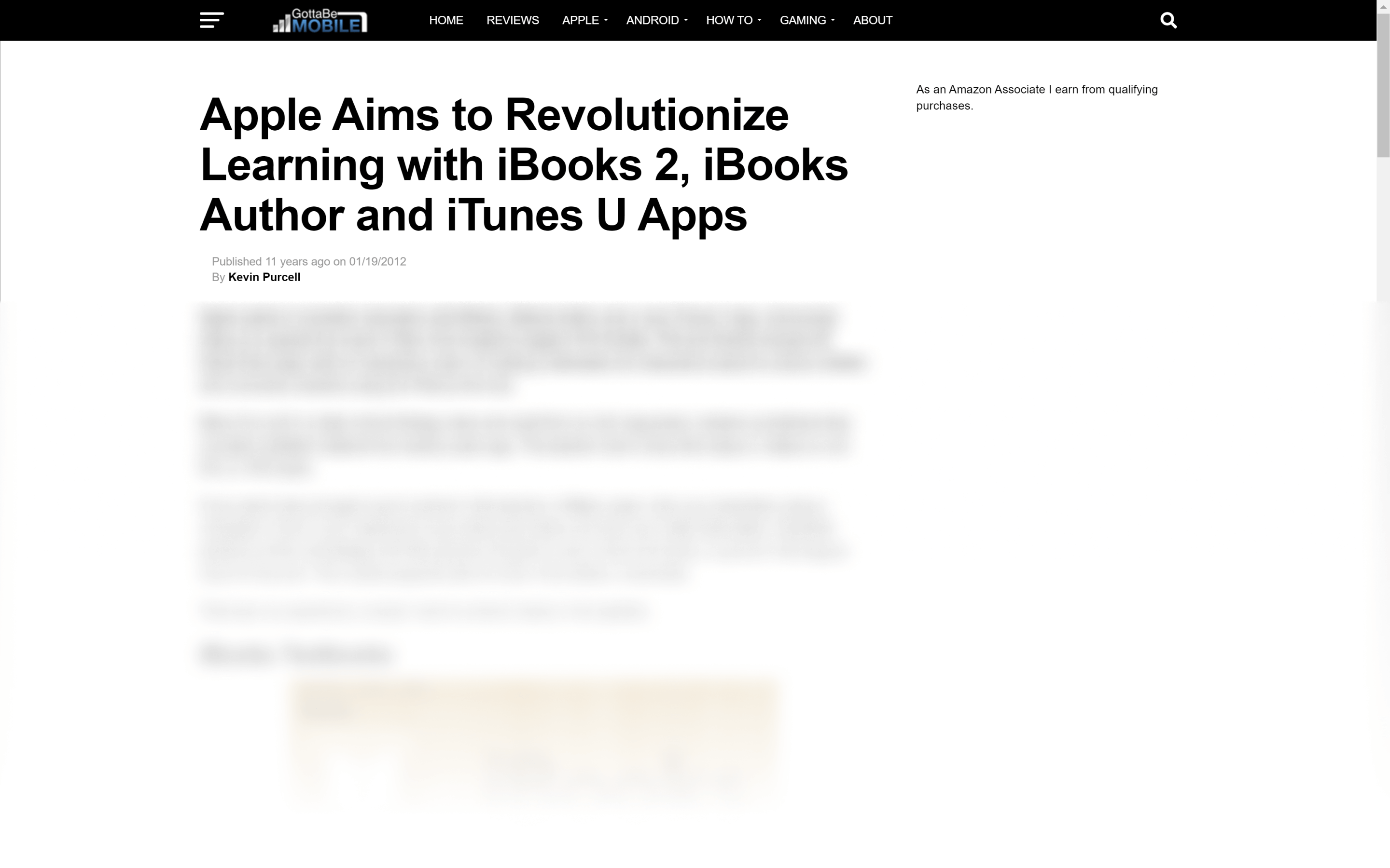 Apple aims to Revolutionize learning with ibook2 