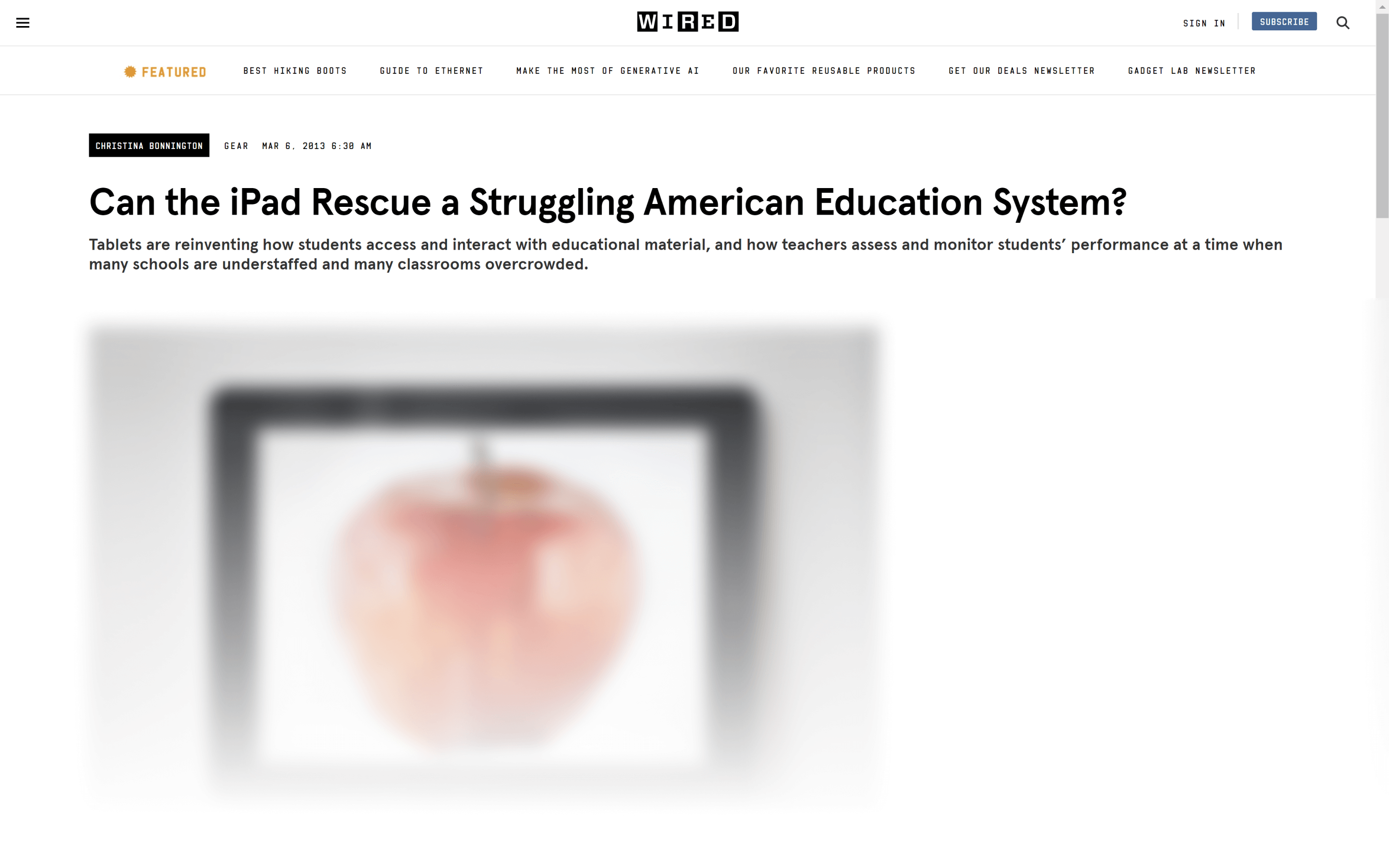 Can the ipad rescue a struggling american education system?
