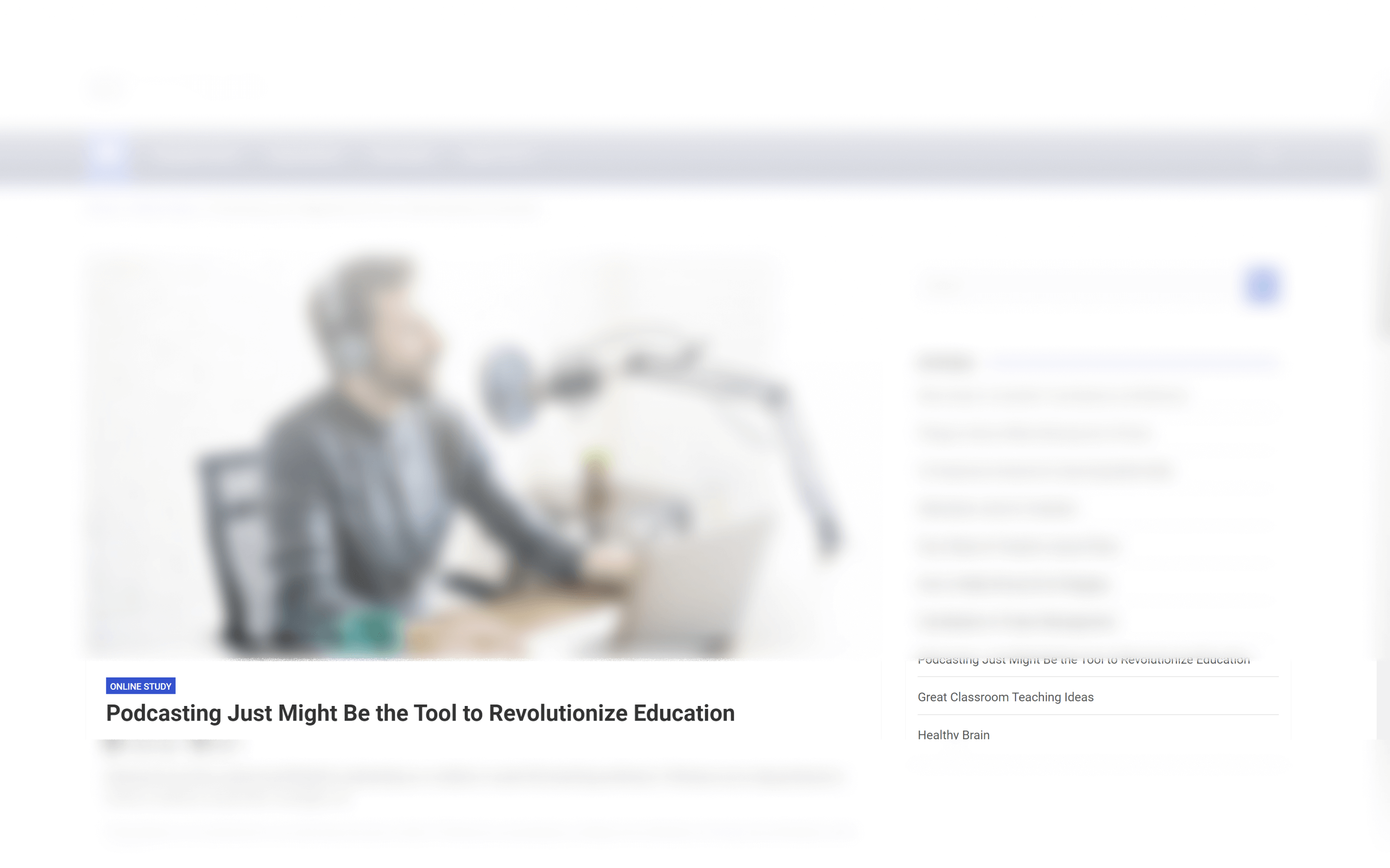 Podcasting just might be the tool to Revolutionize education